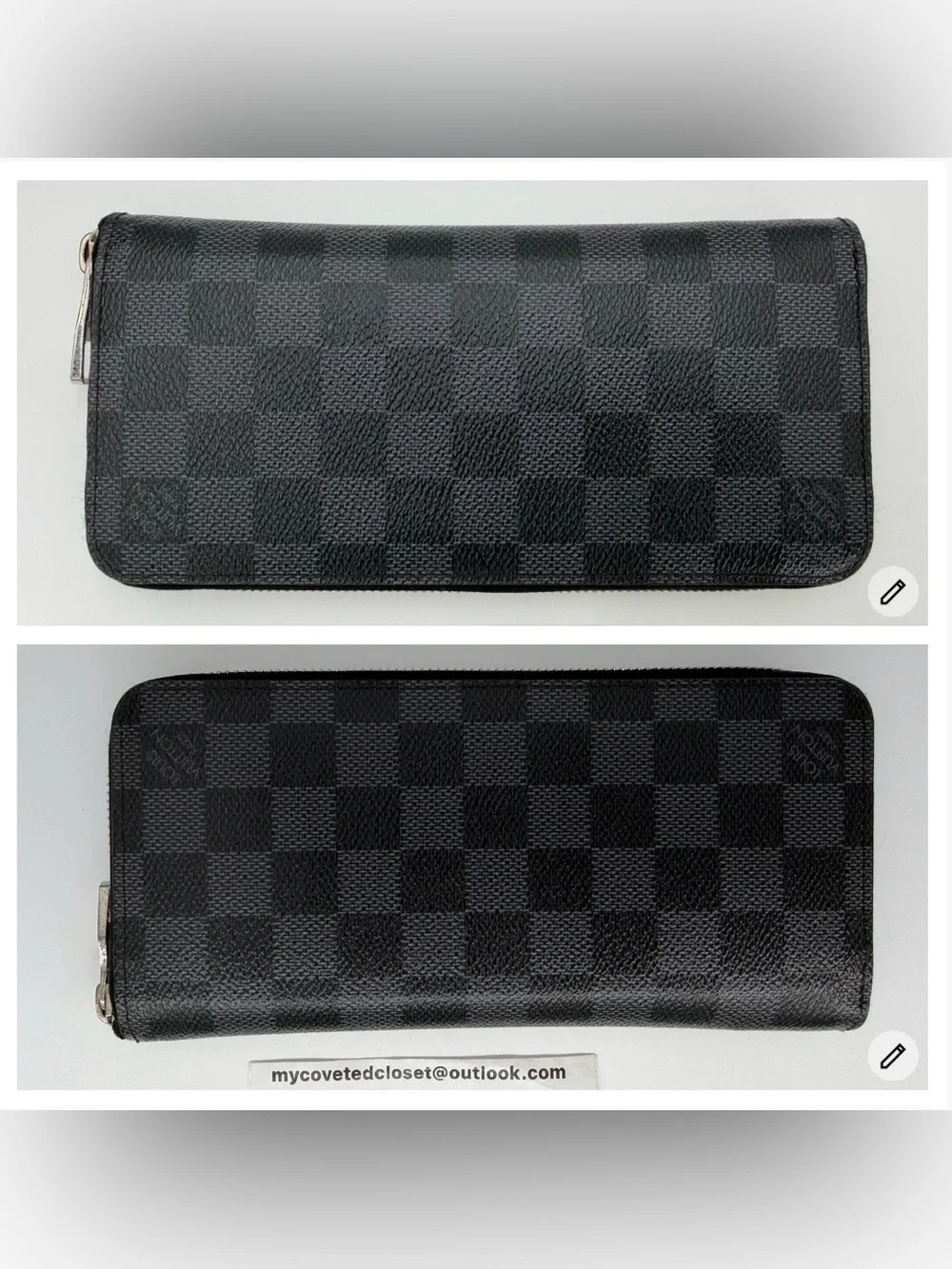 Unisex Louis Vuitton Damier Graphite Zip-Around Wallet in Excellent Condition!🩶 - Picture 14 of 16